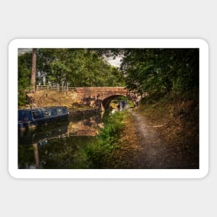 Towpath to Pewsey Bridge England Sticker